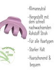 CHIARA AMBRA® Haarklammer-Set, 4-tlg., medium, mit Stroh