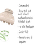 CHIARA AMBRA® Haarklammer-Set, 4-tlg., mini, mit Stroh