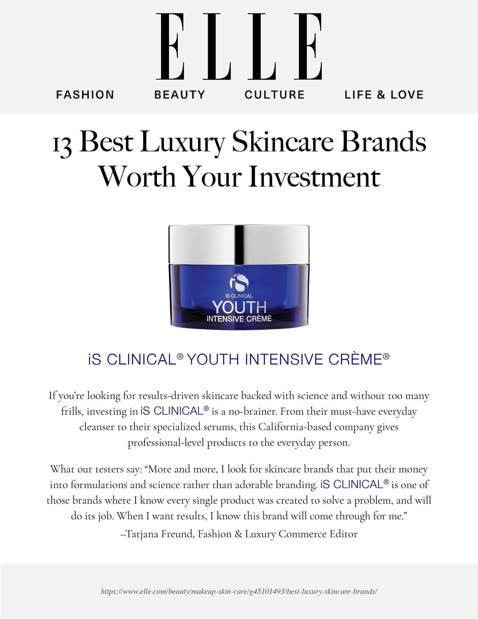 iS Clinical YOUTH INTENSIVE CRÈME