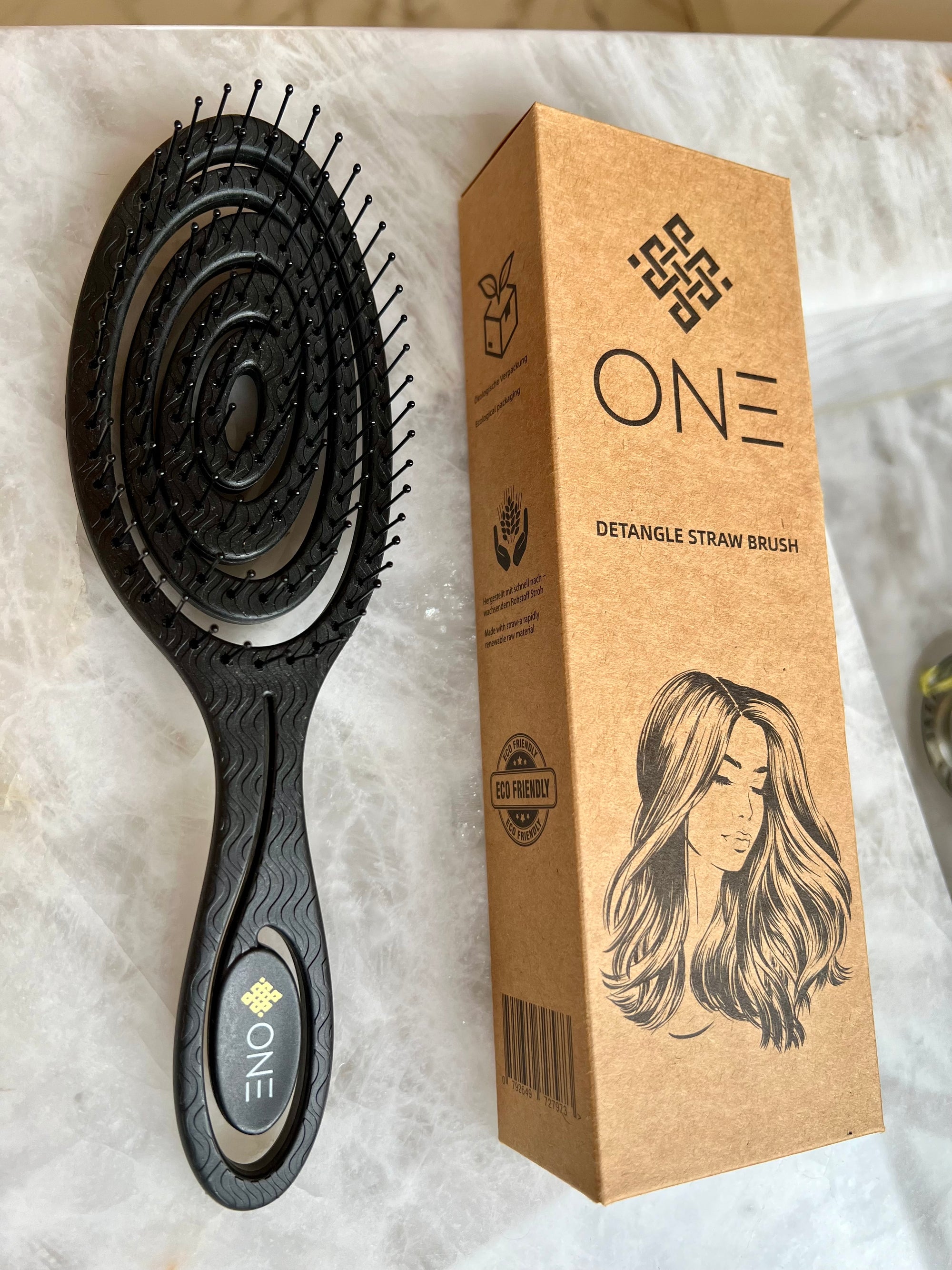 NEU REVOLUTIONÄRE Haarbürste mit Stroh
