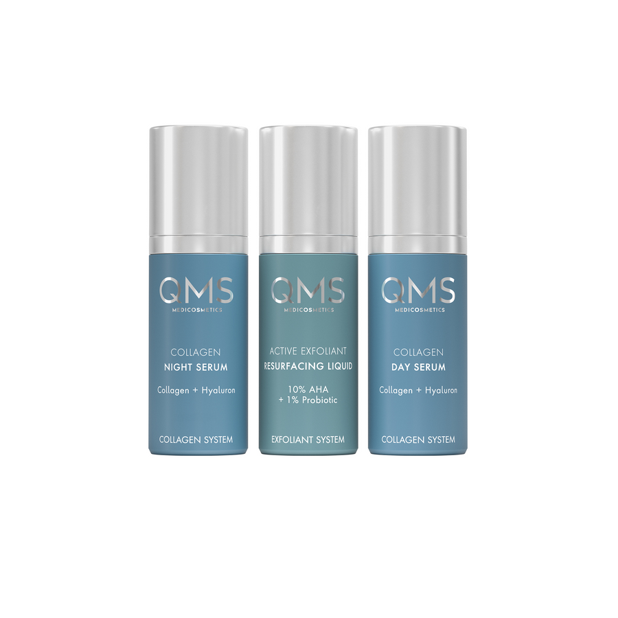 QMS Day & Night 3-Step Core Routine Set Strong  3x30ml