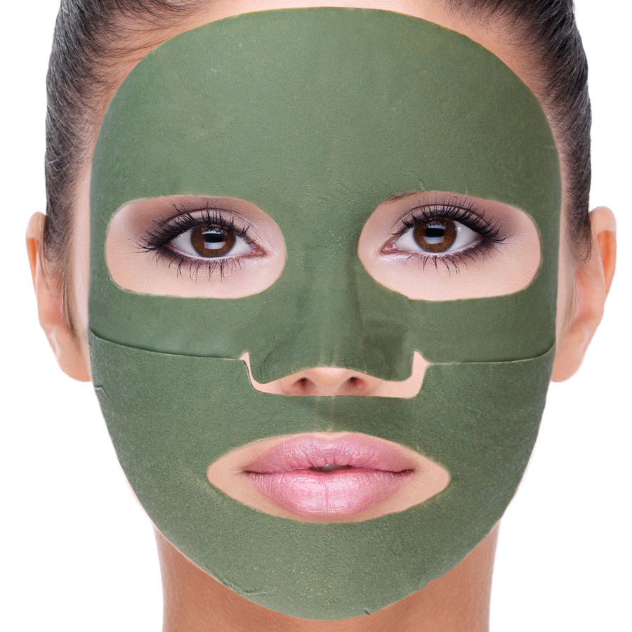 CHIARA AMBRA® Reinigende Tuchmaske mit Kaolin-Tonerde und Grüntee-Extrakt