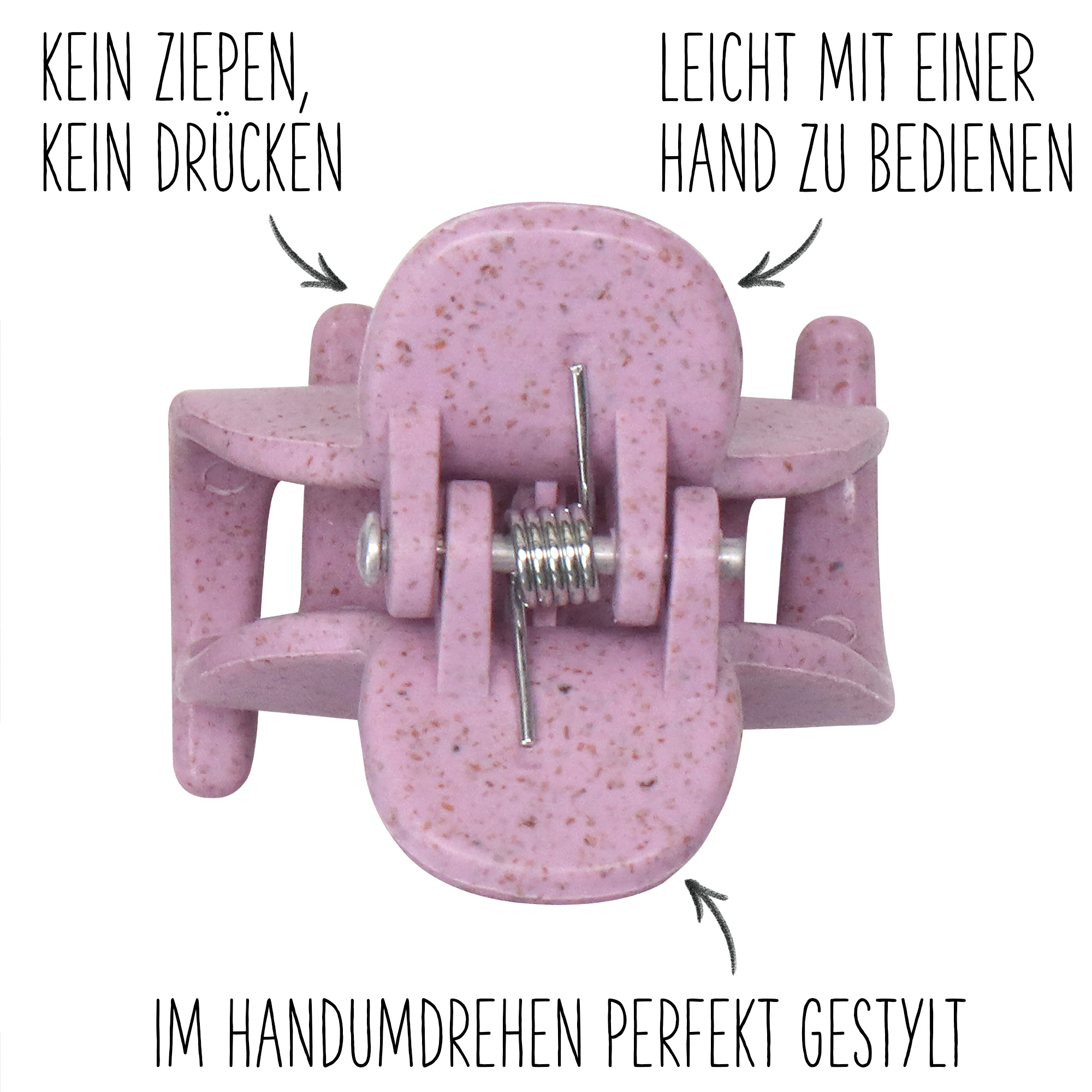 CHIARA AMBRA® Haarklammer-Set, 4-tlg., mini,mit Stroh