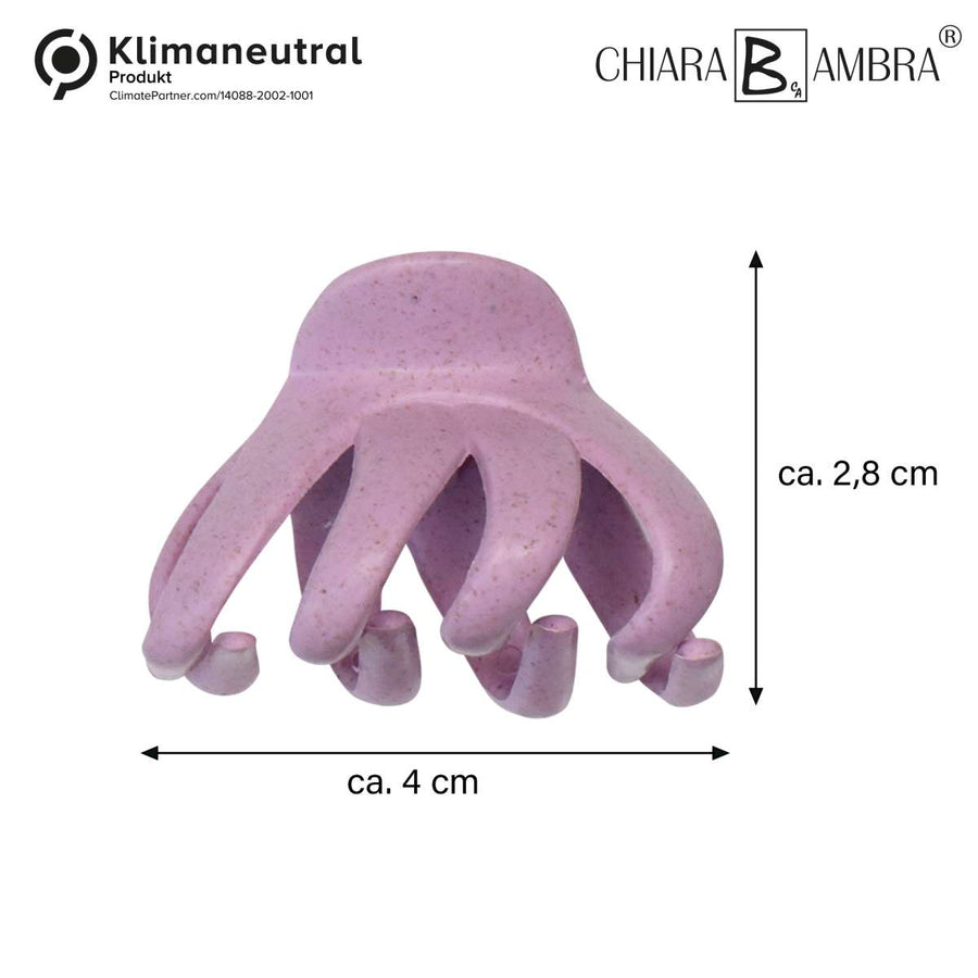 CHIARA AMBRA® Haarklammer-Set, 4-tlg., klein, mit Stroh